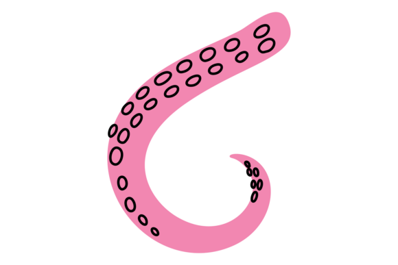Download Octopus Pink Tentacle. Cute Part Mollusk - Premium Bundle