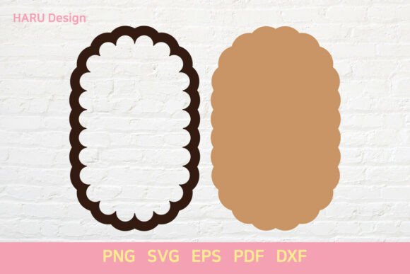 Download Scallop Shape Oval Arch Frame Sign - Scallop Collection