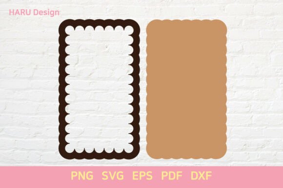 Download Scallop Shape Rectangle Frame Sign - Scallop Collection